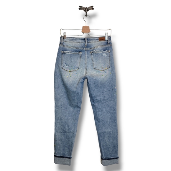 Judy Blue Light Blue Boyfriend Jeans - Picture 3 of 13